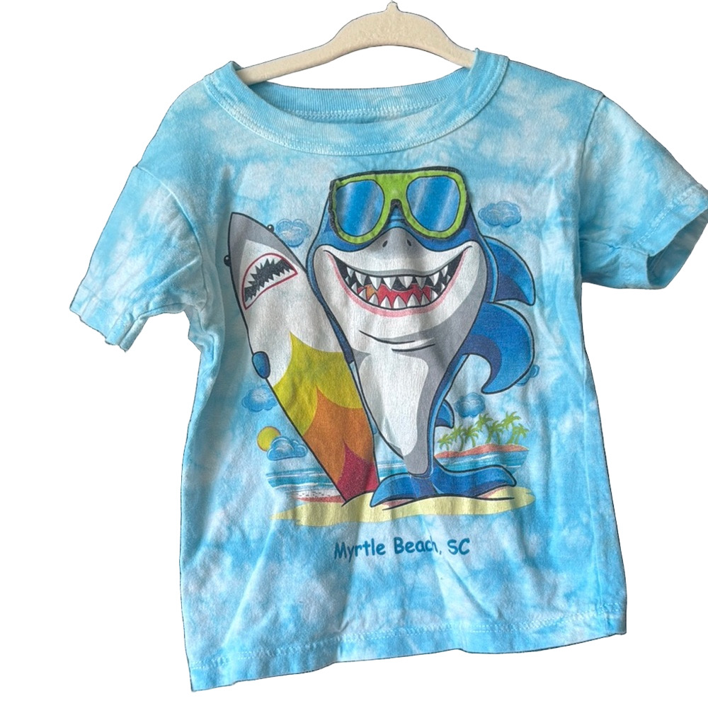 Blue Shark Graphic Kids T-Shirt